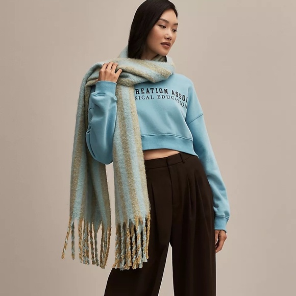 Anthropologie Accessories - NWT Anthropologie Brushed Woven Striped Scarf